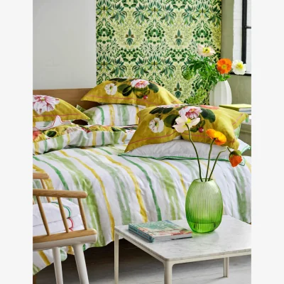 Marks & Spencer Designers Guild Set of 2 Pure Cotton Camellia Pillowcases Multi
