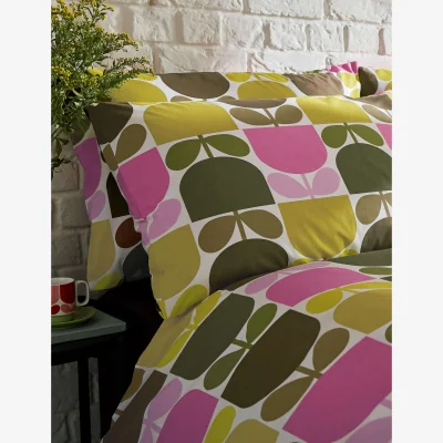 Marks & Spencer Orla Kiely Set of 2 Pure Cotton Block Stem Pillowcases Multi