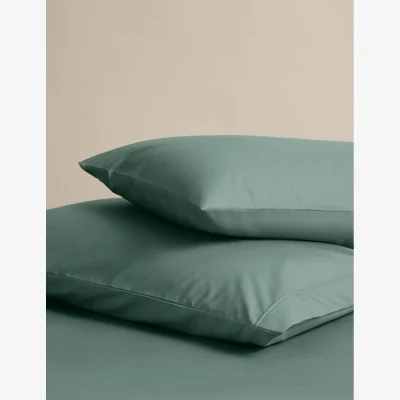 Marks & Spencer M&S 2 Pack Egyptian Cotton Pillowcases Smokey Green