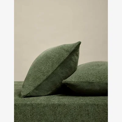 Marks & Spencer M&S Collection 2 Pack Chenille Pillowcases - Forest Green, Grey,Forest Green