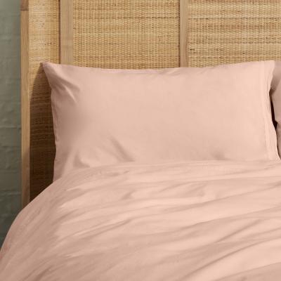 Made.com Zana Organic Cotton Stonewashed Pair Of Pillowcases, Plaster Pink