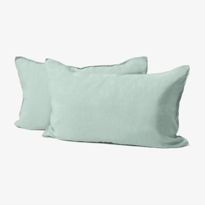 Made.com Brisa 100% Linen Pair of Pillowcases, Soft Green