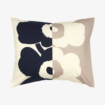 Made in Design Suur Unikko Taie d'oreiller - / 65 x 65 cm - Cotton by Marimekko Beige
