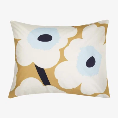 Nordic Nest Unikko pillowcase beige-offwhite-blue