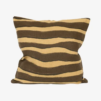 Nordic Nest Fine Little Day Rand pillowcase Brown 48x48 cm