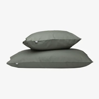 Nordic Nest Mille Notti Satina plain pillowcase Green 50x90 cm