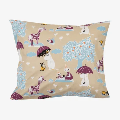 Nordic Nest Moomin Arabia Moomin pillowcase Under paraplyet GOTS 50x60 cm