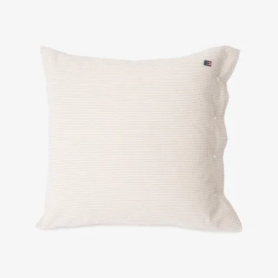 Nordic Nest Striped Cotton Seersucker pillowcase 65x65 cm beige-white