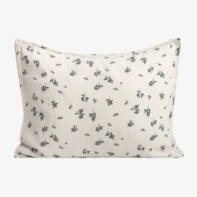 Nordic Nest Garbo&Friends Blueberry Muslin pillowcase 80x80 cm