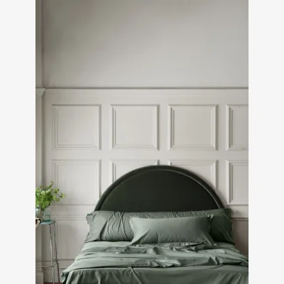 Nordic Nest Mille Notti Satina plain pillowcase Green 50x60 cm