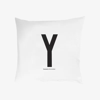 Nordic Nest Design Letters pillow case 63x60 cm Y
