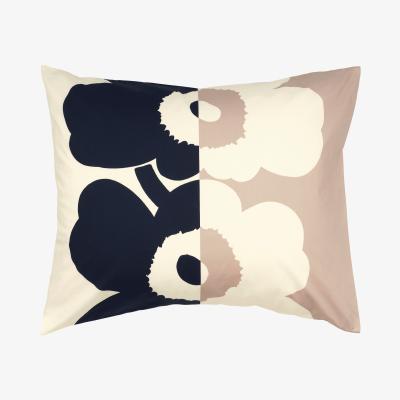 Nordic Nest Suur Unikko pillowcase 50x60 cm grey-dark blue-sand-off white
