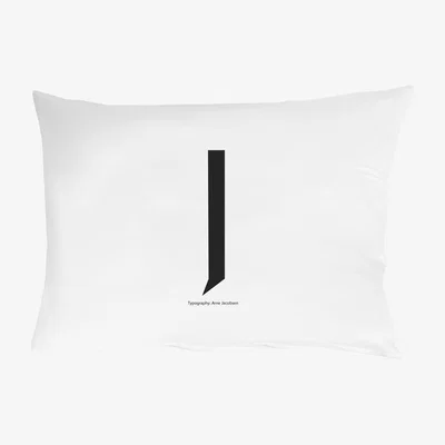 Nordic Nest Design Letters pillow case 70x50 cm J