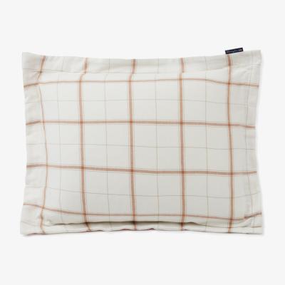 Nordic Nest Checked pillowcase cotton-cashmere 50x60 cm Off White-Beige