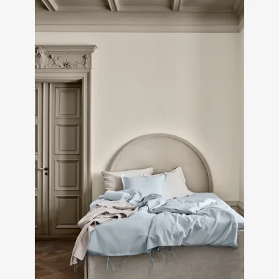 Nordic Nest Mille Notti Satina plain pillowcase Light blue 50x90 cm