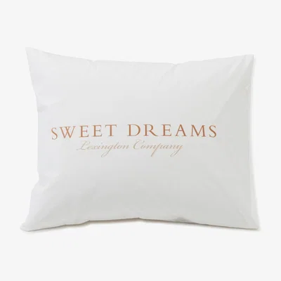 Nordic Nest Printed Sweet Dreams Poplin pillowcase 50x60 cm White