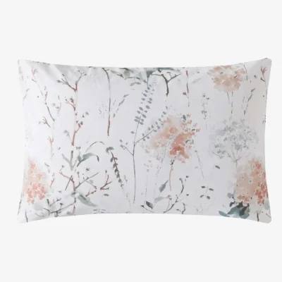 Downtown Laura Ashley Pallington Bloom Pillowcase Pair - Plaster Pink