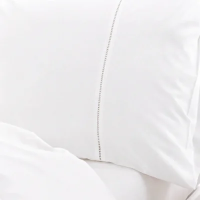 The Range Martex Embroidered Oxford Pillowcase - White