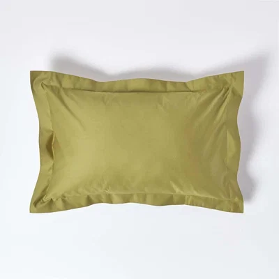 The Range 1000 Thread Count Egyptian Cotton Oxford Pillowcase - Olive Green