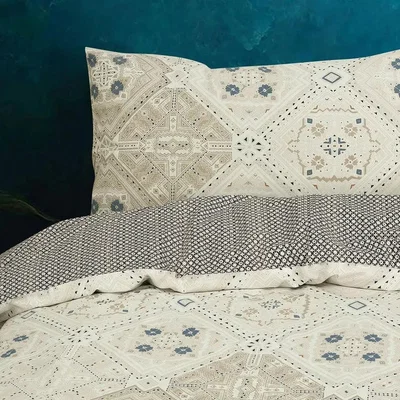 The Range Delicate Geo Pillowcases Pairs - Multi / 43cm