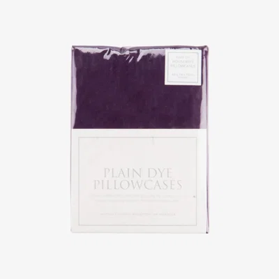 The Range Percale Housewife Pillowcases - Aubergine