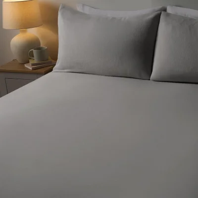 The Range OHS Brushed Cotton Pillowcases - Grey / Double