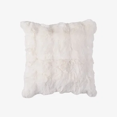 The Range 45cm Plain Plush Throw Pillow Cover Pillowcase - Beige