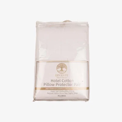 The Range Pair of Divante Finest Hotel Cotton Pillow Protectors
