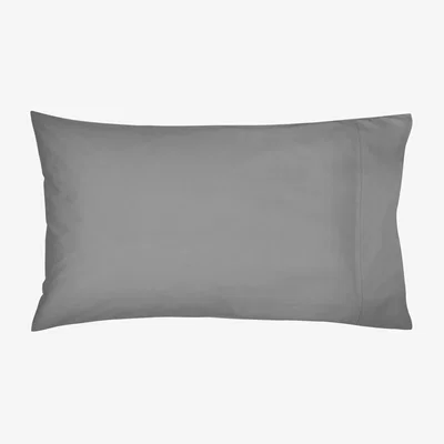 The Rug Seller Plain Housewife Pillowcase By Bedeck of Belfast in Charcoal grey