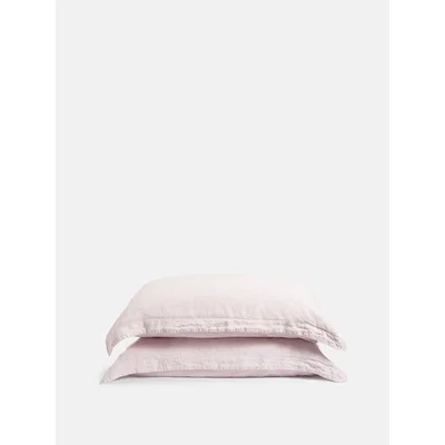 Soho Home Luna Oxford Pillowcase King Light Pink, Set of Two