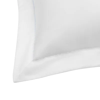 Wolf & Badger Heritage King Oxford Pillowcase - White With White Trim | Uk King | London & Avalon