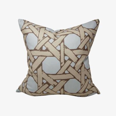 Wolf & Badger Blue Cane Back Dunes Pillow Cover One Size Post House