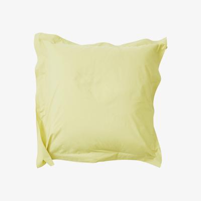 Wolf & Badger Yellow / Orange Euro Pillowcase Pair In Sulphur Us Queen Sutram