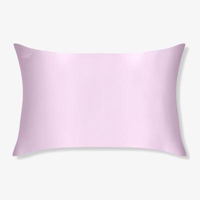 Wolf & Badger Pink / Purple Lilac Pure Mulberry Silk Pillowcase Two Bees London