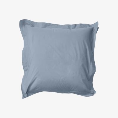 Wolf & Badger Blue / Grey Euro Pillowcase Pair In Half Blue Us Queen Sutram