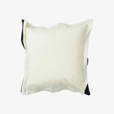 Wolf & Badger Neutrals / Black / White Euro Pillowcase Pair In Bi Colour - Cinder & Canvas Sutram