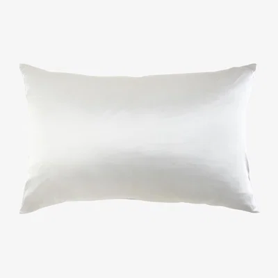 Wolf & Badger White Luxury Pure Mulberry Silk Pillowcase - King Size - Drape Collection Neutrals In Fleur De Sel Us King Soft Strokes Silk