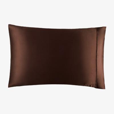 Wolf & Badger Brown The Twenty Two Silk Pillowcase Set - Chocolate | Us Queen | Manito