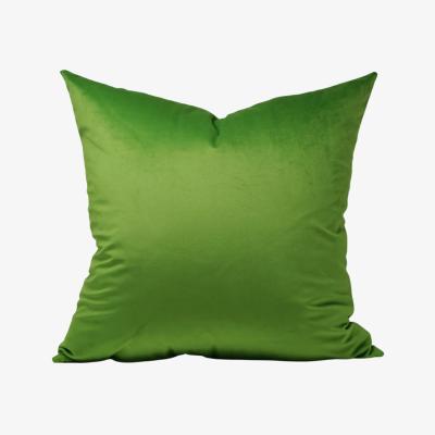 Wolf & Badger Green Lush Velvet Lime Pillow Cover Post House