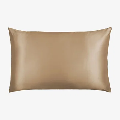 Wolf & Badger Silk Pillowcase - Taupe - King Us King Blissy