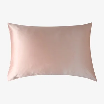 Wolf & Badger Rose Gold Luxury Pure Mulberry Silk Pillowcase Drape Collection Greens In Salmon Pink Us Queen Soft Strokes Silk