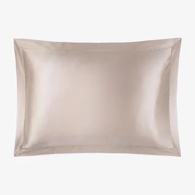 Wolf & Badger Neutrals Lucinda Oxford Silk Works Pillowcase- Caramel | Us Queen | Silk Works London