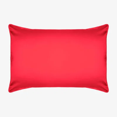 Wolf & Badger Red Aiya Pillowcase Scarlet Uk Single Studio Pia