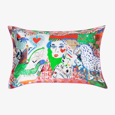 Wolf & Badger Silk Pillowcase / "Lady Wild" Uk Single Jessica Russell Flint