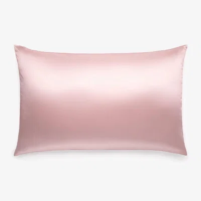Wolf & Badger Pink / Purple Pink Mulberry Silk Pillowcase - Standard Queen Silk Works London