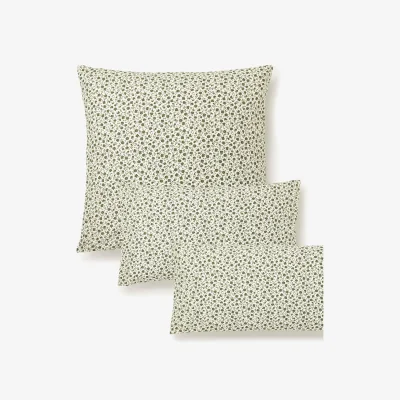 Westwing Washed Cotton Pillowcase Nolana with A Small Floral Pattern