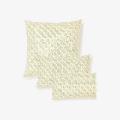 Westwing Geometric Print Cotton Percale Pillowcase Inki