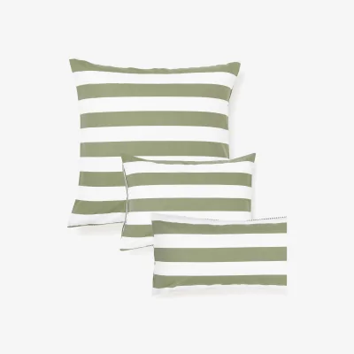 Westwing Striped Cotton Reversible Pillowcase Lorena