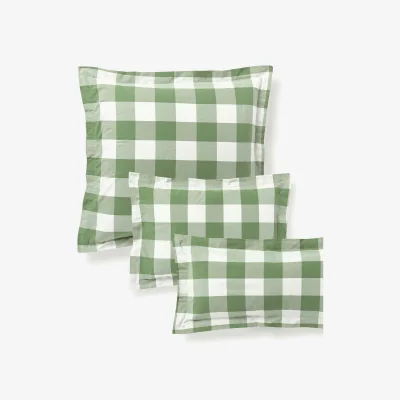 Westwing Checked Cotton Pillowcase Nels