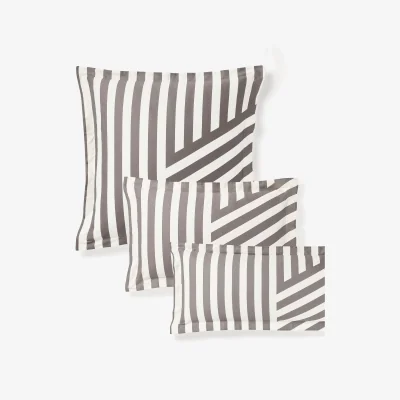 Westwing Striped Oxford Cotton Satin Pillowcase Brendan